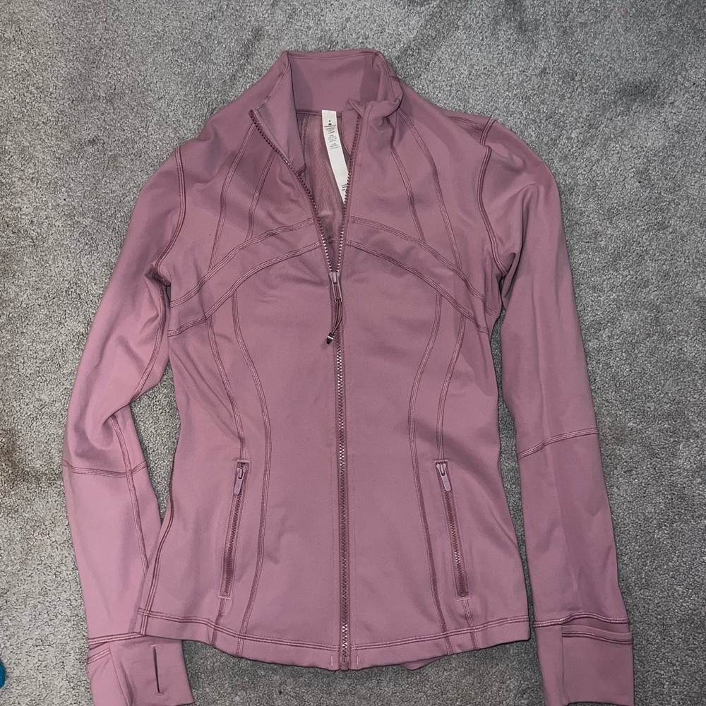 Lululemon Athletica Pink Zip-Up Jacket with Stand-Up Collar